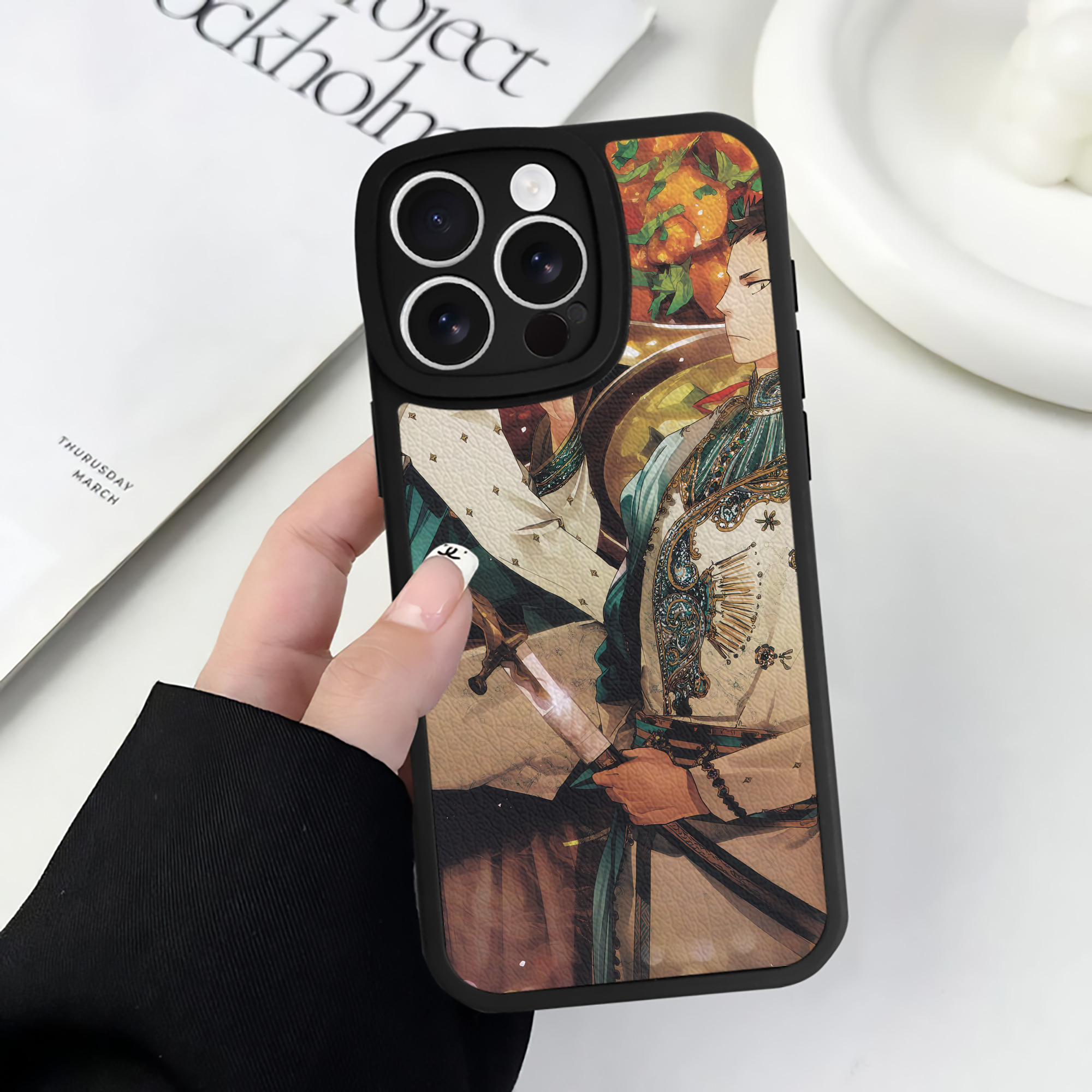 （画像用） ハイキュー!! Haikyu!! 【iPhone 16シリーズ対応】シリコンスマホケース（レザー調） 材質：シリコン
